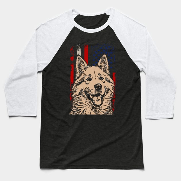 Arctic Affection Samoyed Dreams, Tee Talk Triumph for Dog Admirers Baseball T-Shirt by Gamma-Mage